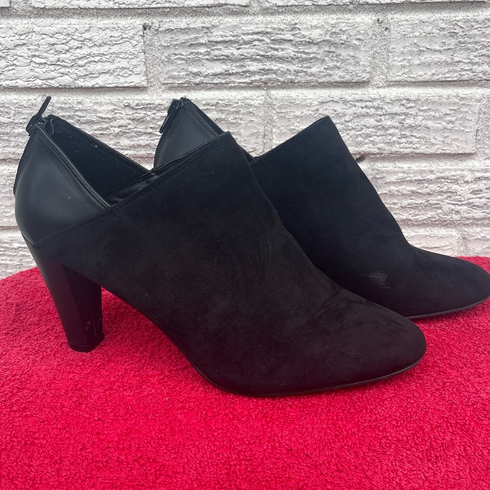 XOXO Jamsey Womens High Heel Ankle Boots Black 10